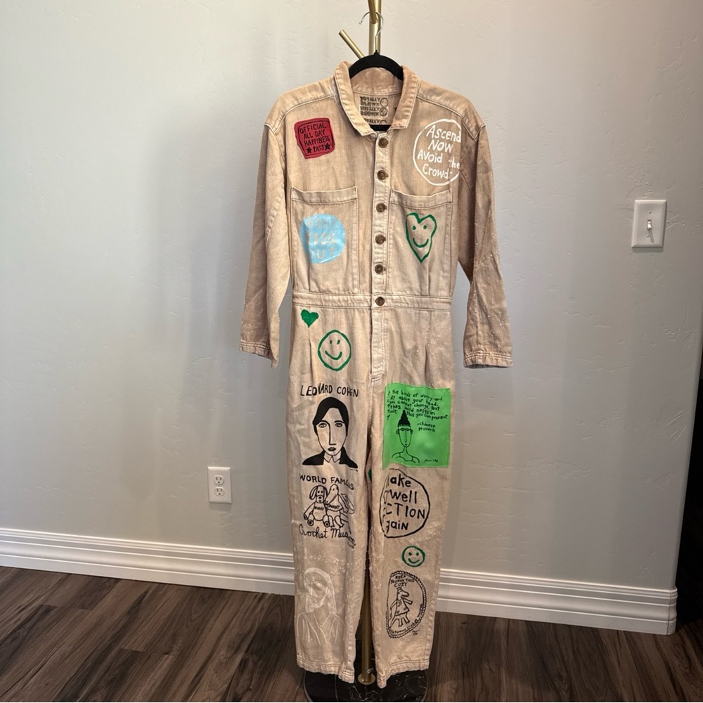 For Days Style x CiscoSews Style Hand-Painted Utility Jumpsuit Small – Artwear